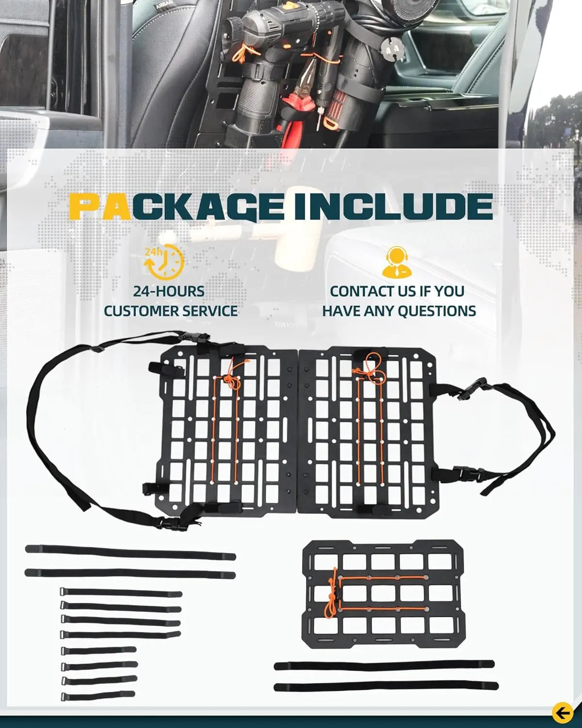 Rigid Molle Panel & Headrest Molle Panel for Truck-8