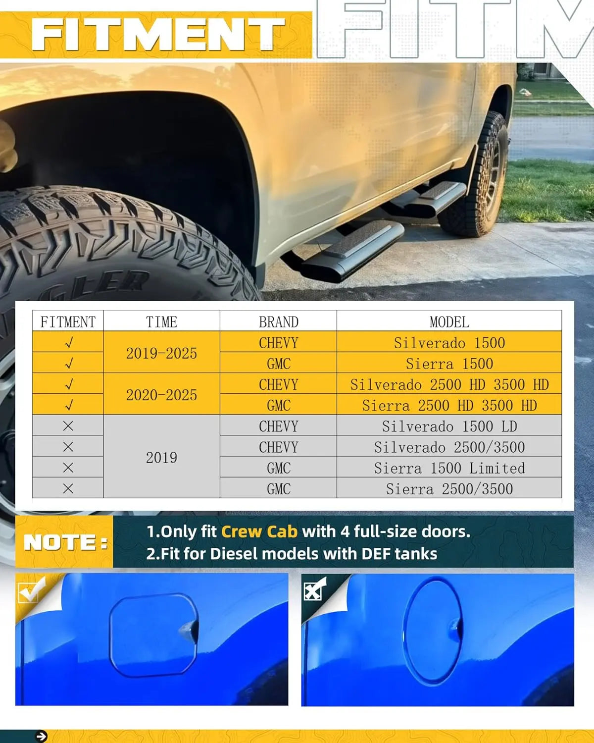 EZ Side Steps for 2019-2025 Chevy Silverado & GMC Sierra-8