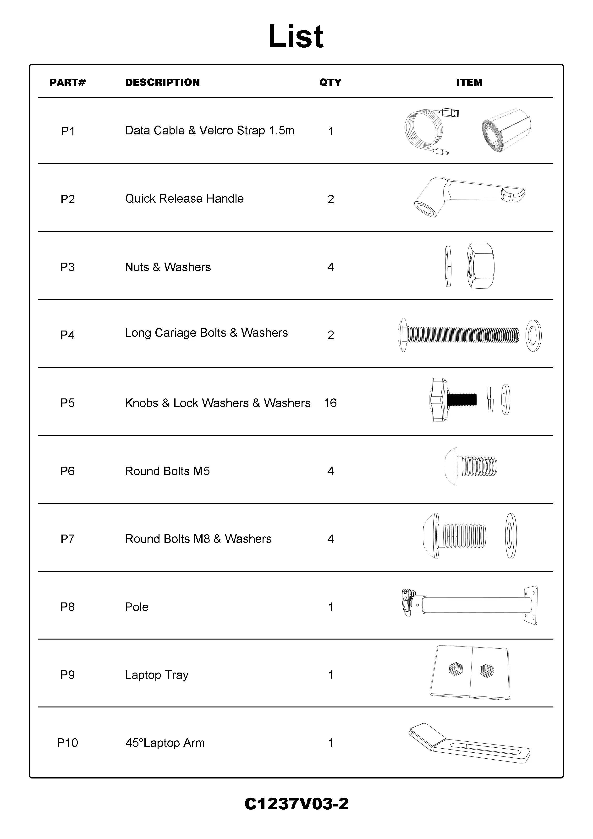 Heavy Duty Laptop Mount for Toyota Tacoma and 4 Runner 2005-2025-1