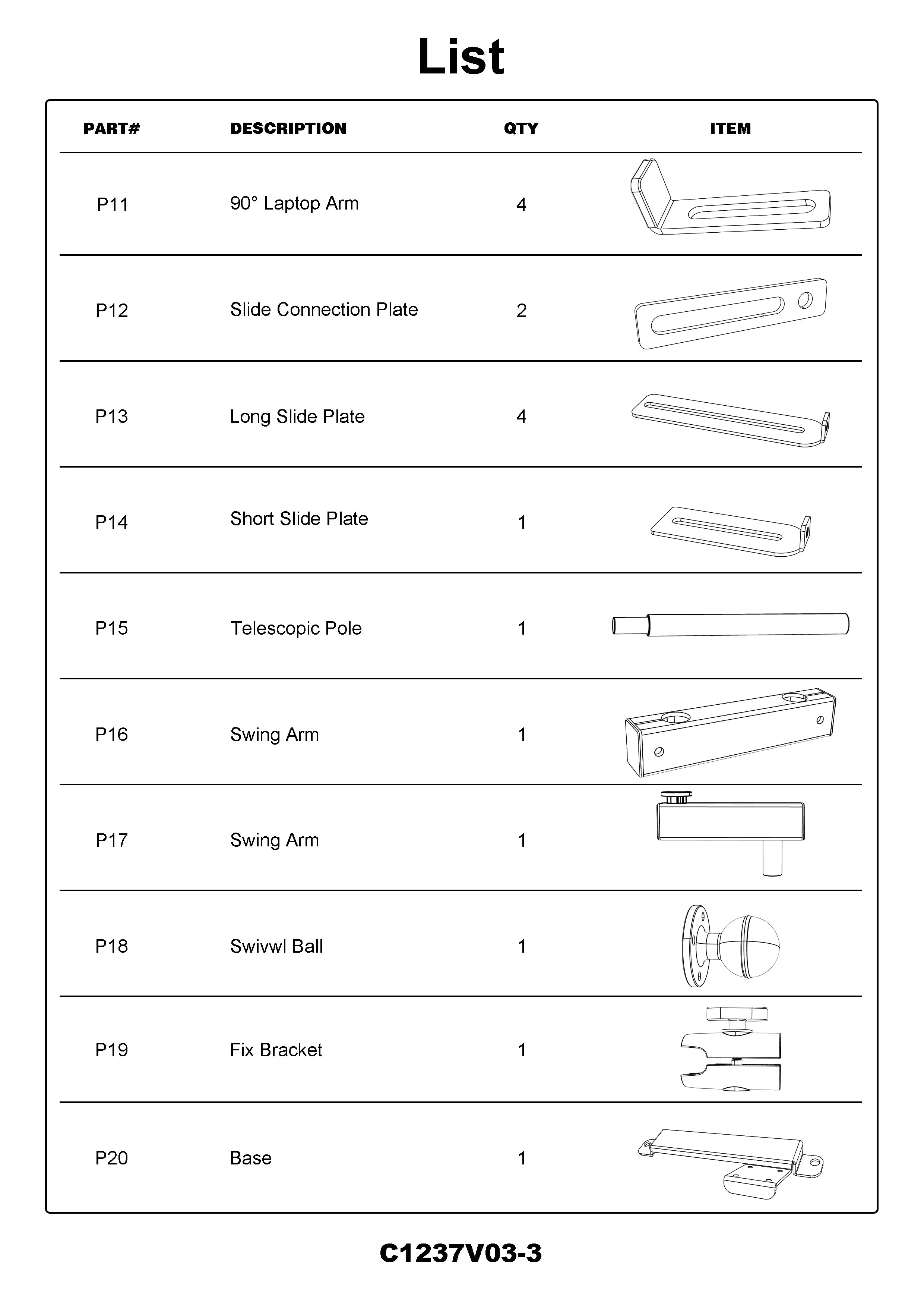 Heavy Duty Laptop Mount for Toyota Tacoma and 4 Runner 2005-2025-2