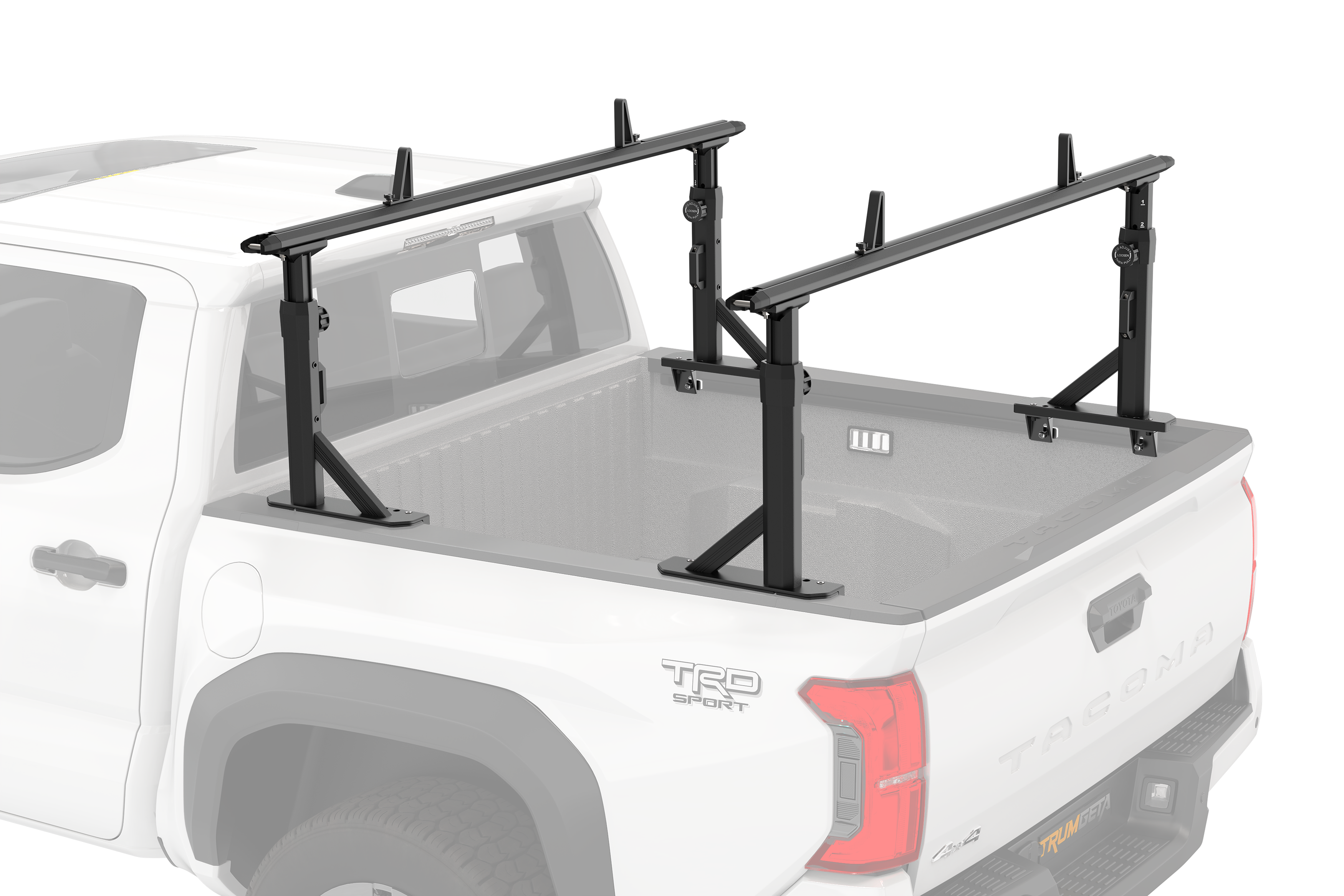 TRUMGETA Heavy-Duty Adjustable Truck Bed Rack for Mid-Size Pickup Trucks - Tacoma, Gladiator -1