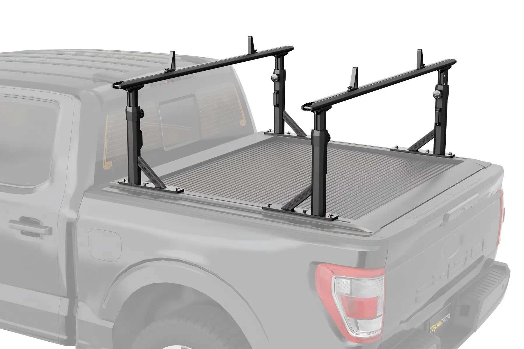 TRUMGETA Adjustable Truck Bed Rack for Mid & Full-Size Pickups (Compatible w/ T-Slot Tonneau Covers) - PRO