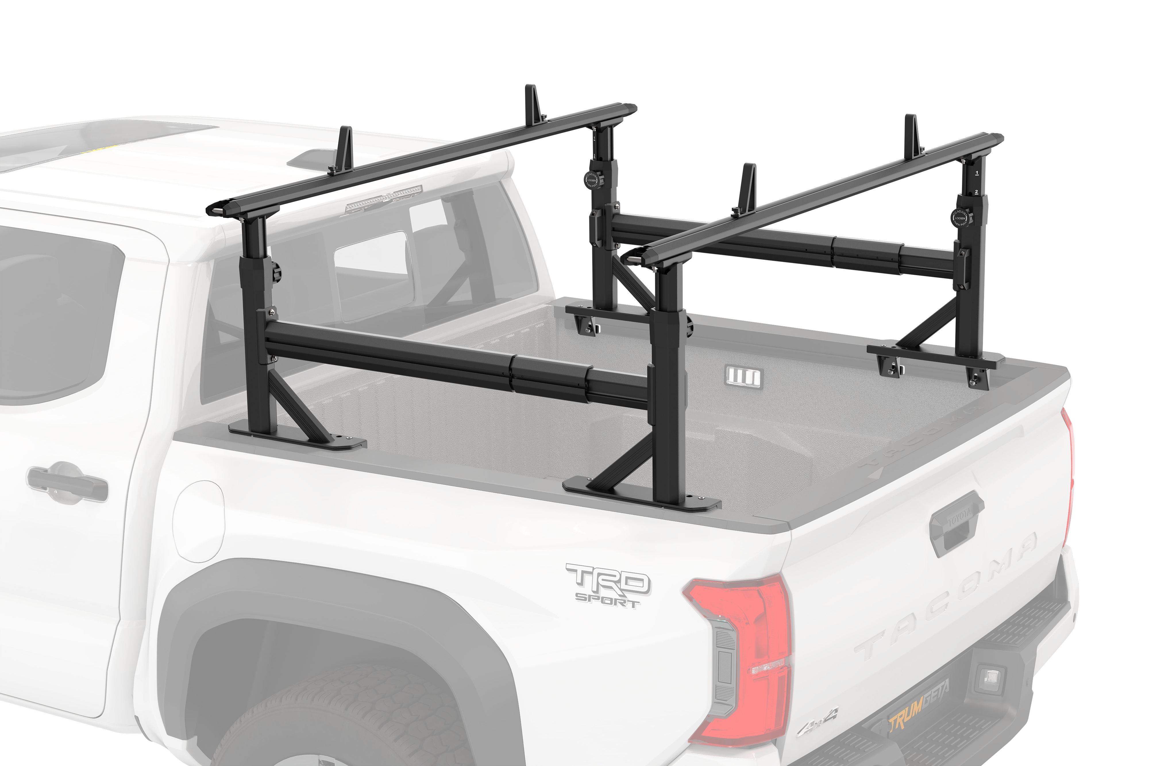 TRUMGETA Heavy-Duty Adjustable Truck Bed Rack with Side Bars for Mid-Size Pickup Trucks - Tacoma, Gladiator -1