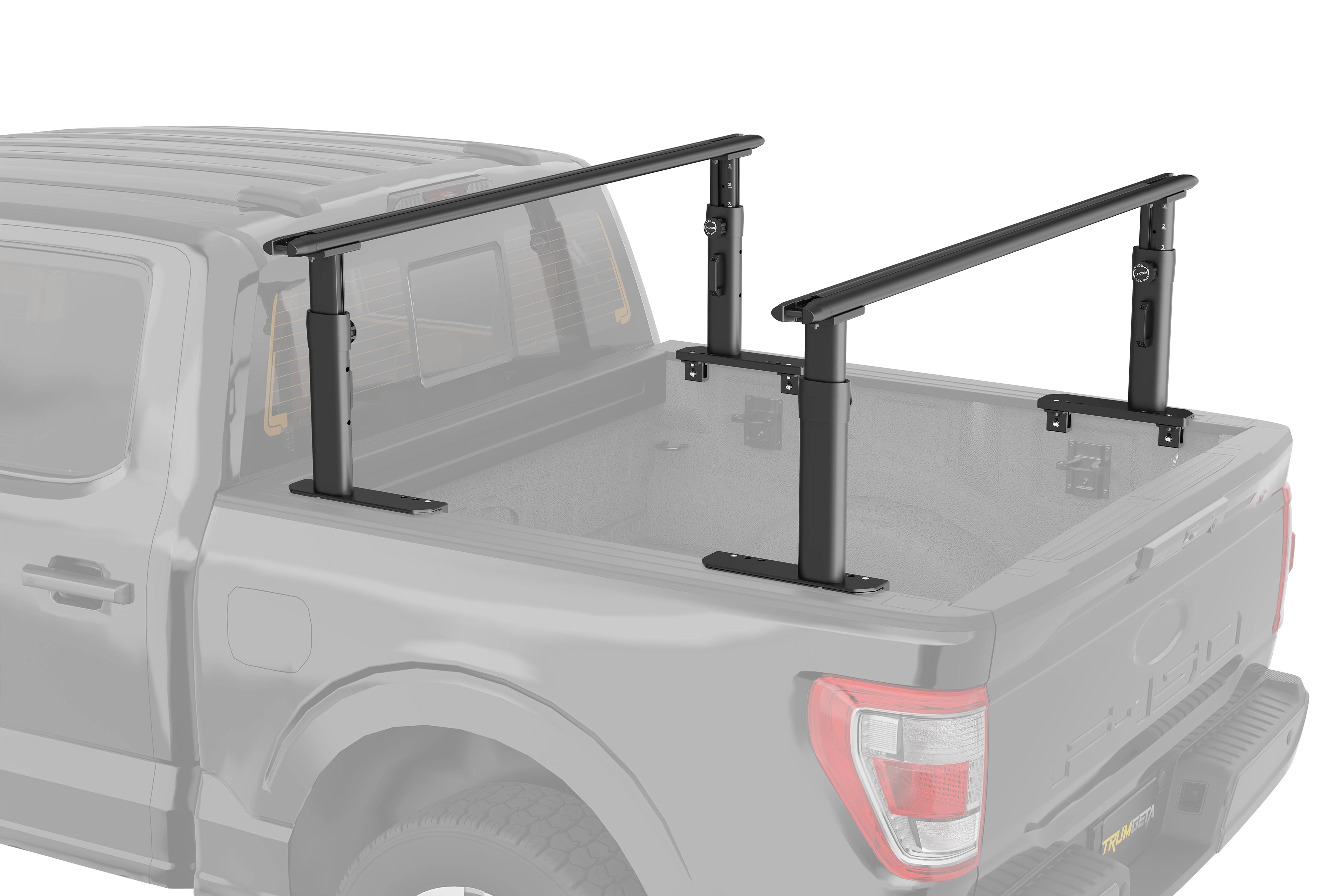 TRUMGETA 800 LBS Adjustable Truck Bed Rack for Mid/Full-Size Pickups –Worksite to Weekend Ready - BASE