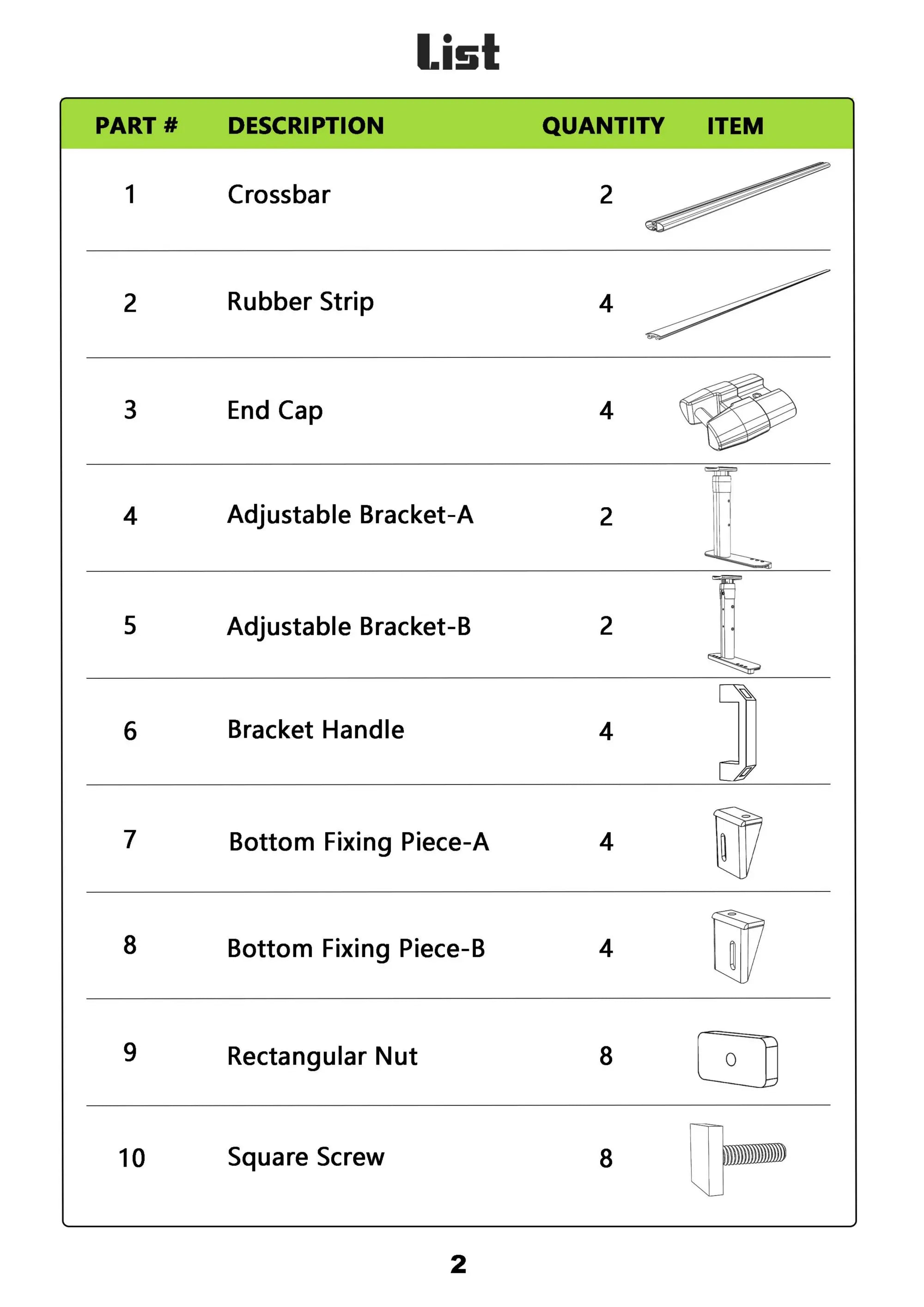 Adjustable Truck Bed Rack for Toyota Tacoma & Jeep Gladiator-1