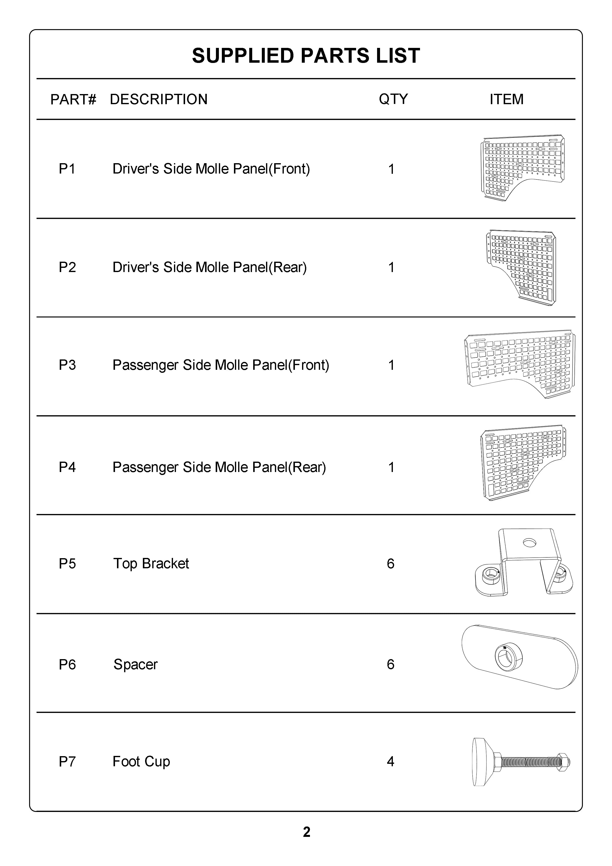 Heavy-Duty Side Bed MOLLE Panel Fit for 2014-2018 Chevy Silverado-1