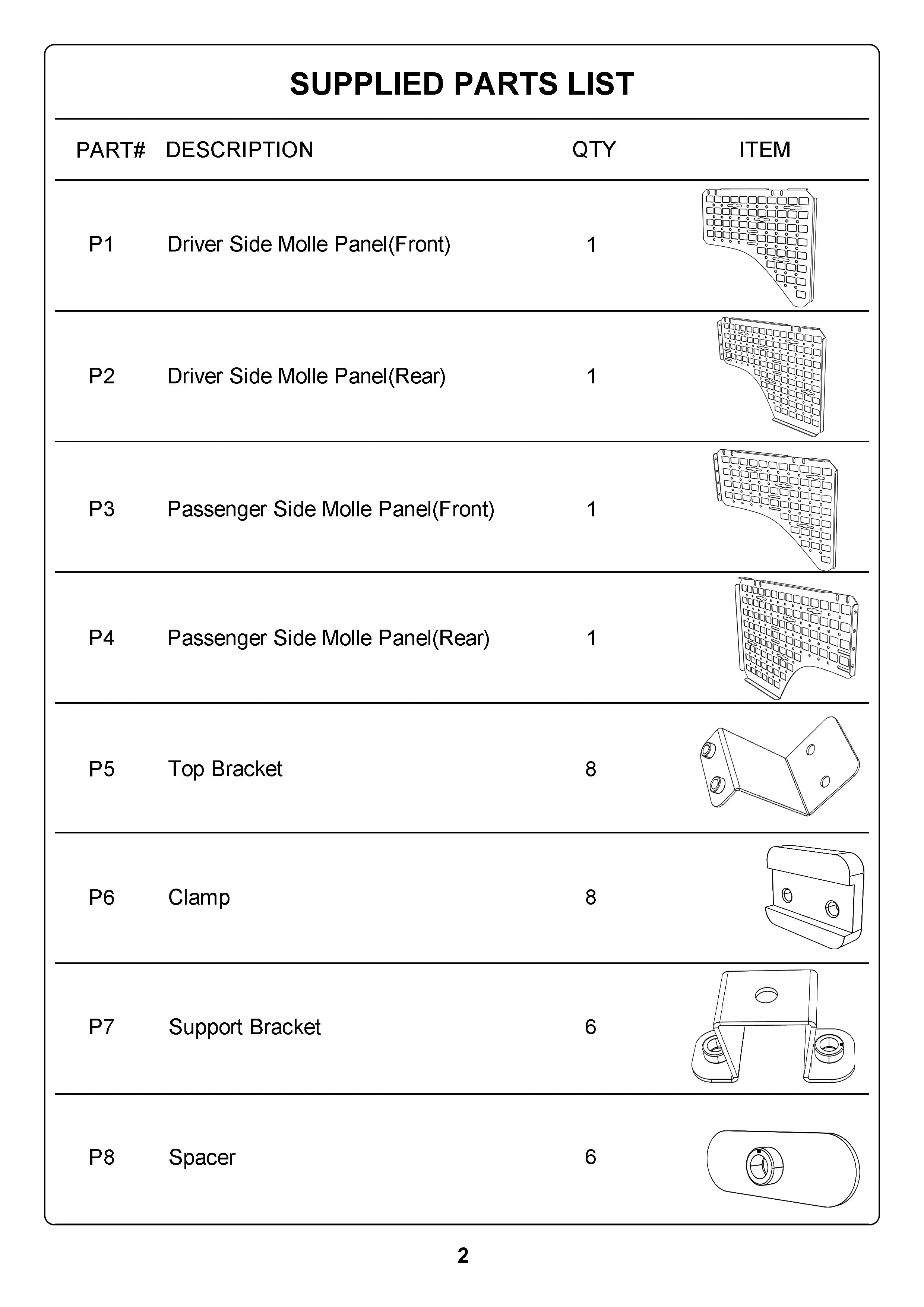 Heavy-Duty Side Bed MOLLE Panel Fit for 2019+ Chevy Silverado-1