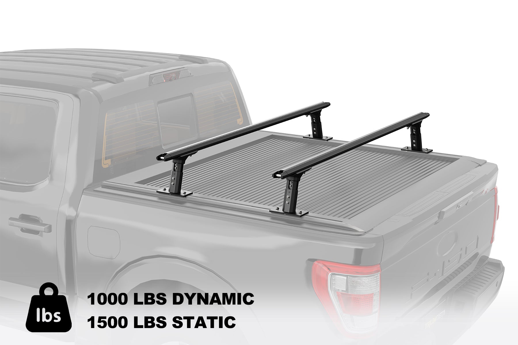 Low-profile Heavy Duty 800LB Adjustable Bed Rack for Trucks,Roll-Up Cover Compatible-TRUMGETA