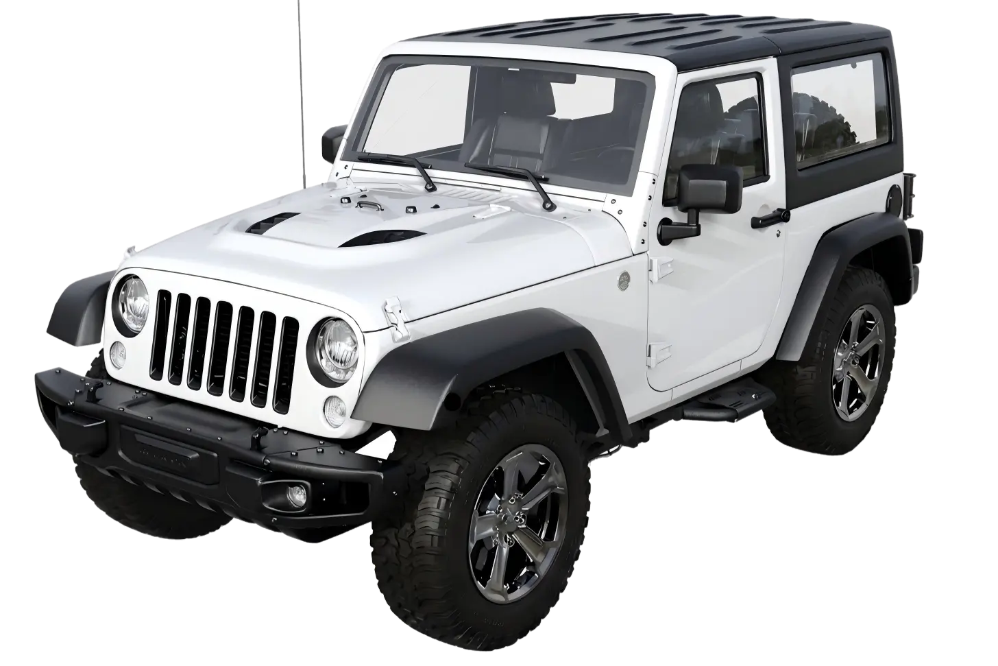 Trumgeta Auxchemic® Side Steps for 2007-2018 Jeep Wrangler JK, NOT for Rock Rails