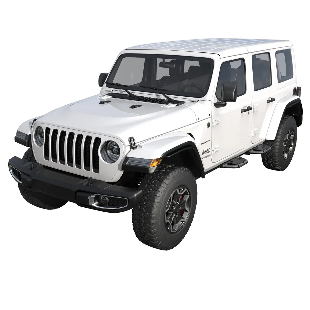 TRUMGETA Auxchemic® 232007 Side Steps for 2018-2026 Jeep Wrangler JL