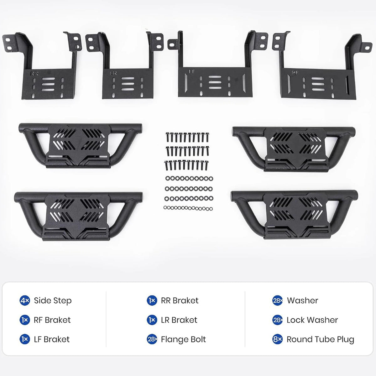 TRUMGETA Auxchemic® 232029 Side Steps for 2024-2026 Toyota Tacoma