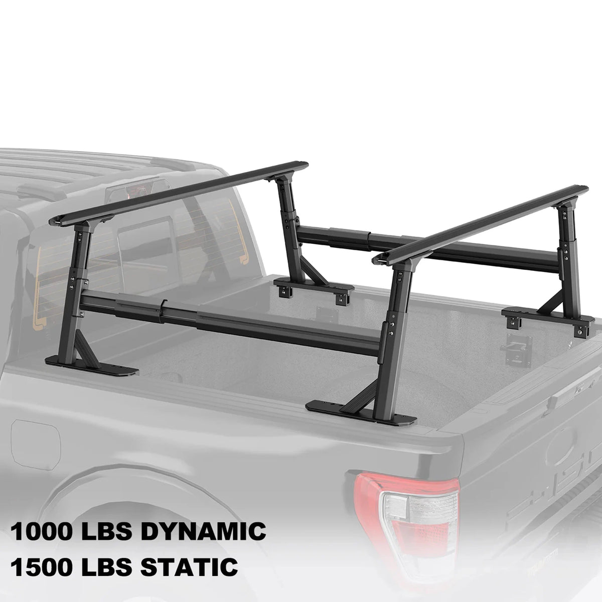 TRUMGETA Heavy Duty 1000LB Adjustable Bed Rack for Trucks - ULTRA