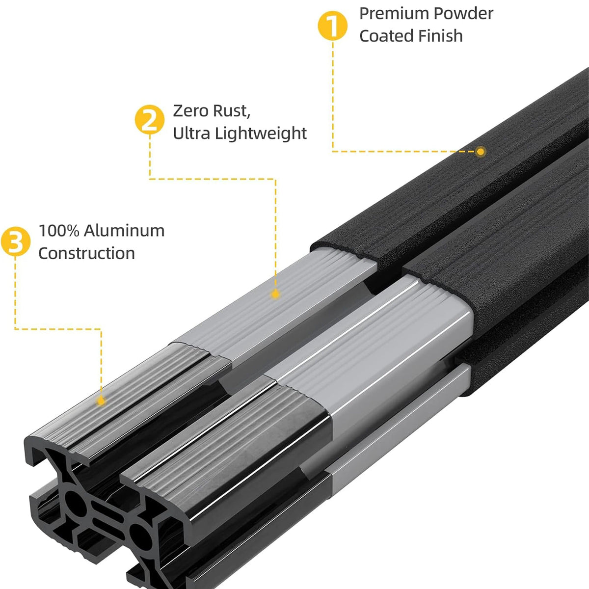 TRUMGETA Heavy Duty Aluminum Roof Rack for 2015-2023 Toyota Tacoma
