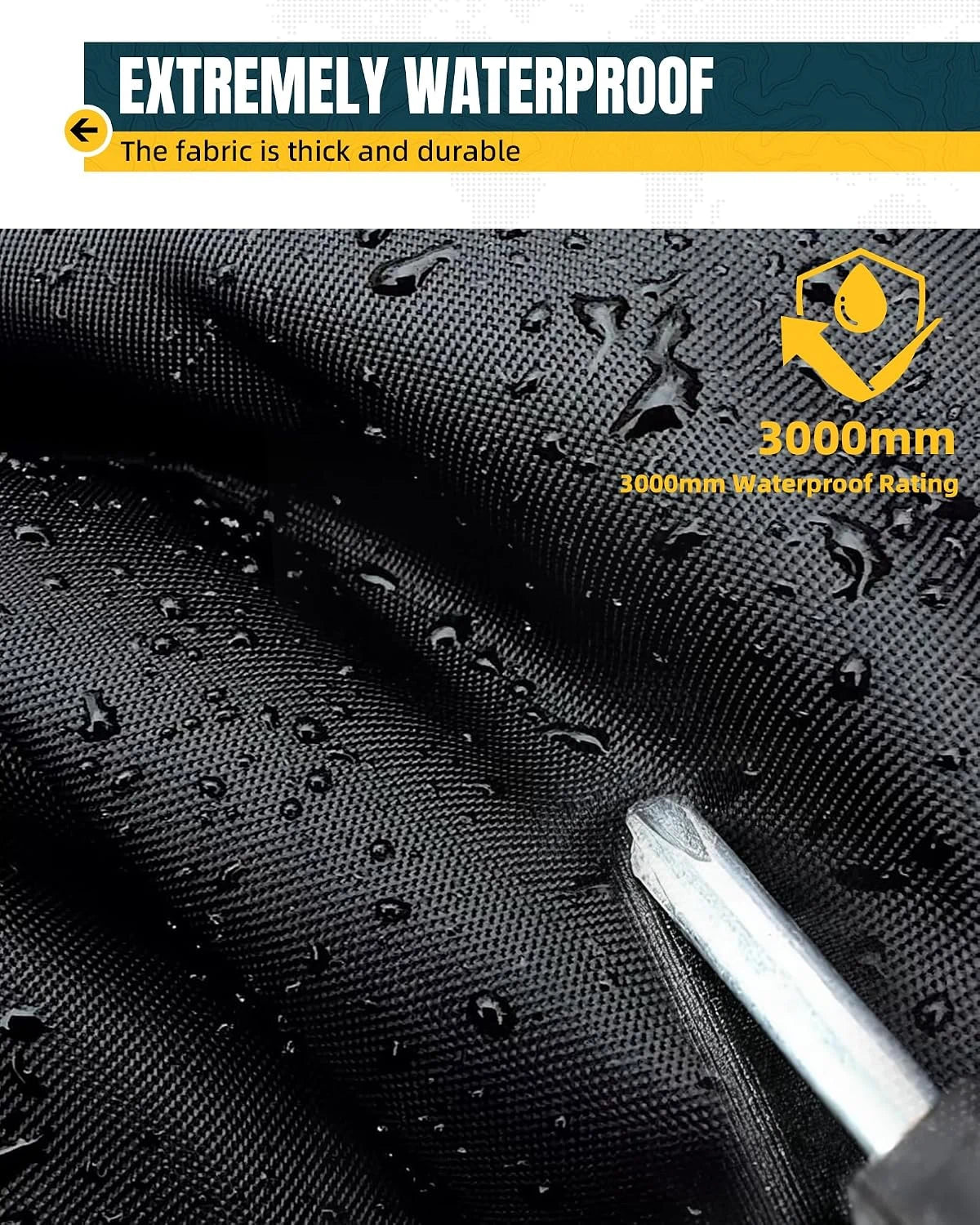 TRUMGETA Waterproof Full Truck Cover for 2005-2026 Toyota Tacoma Xtra/Access/Double Cab - 10-Layer Outdoor Protection