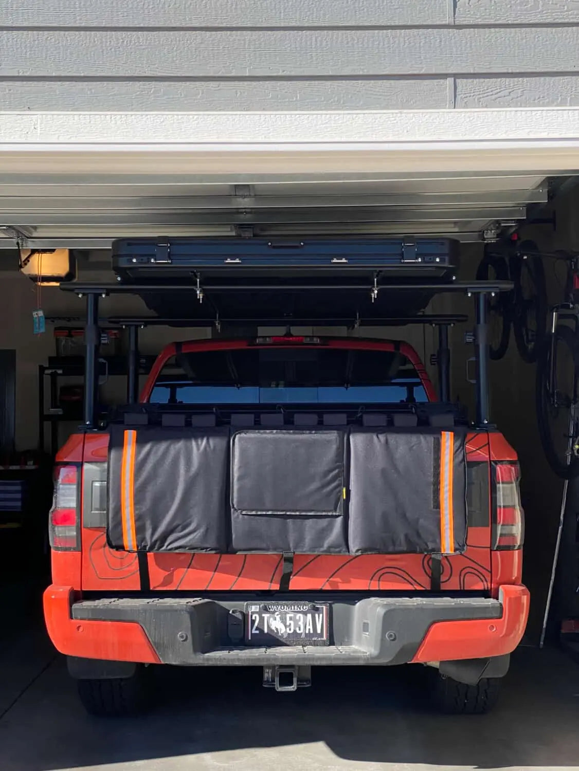 TRUMGETA 62-Inch Tailgate Bike Pad - 5-Bike Capacity for Full-Size Trucks | Mountain Bikes, BMX, Ebikes & More