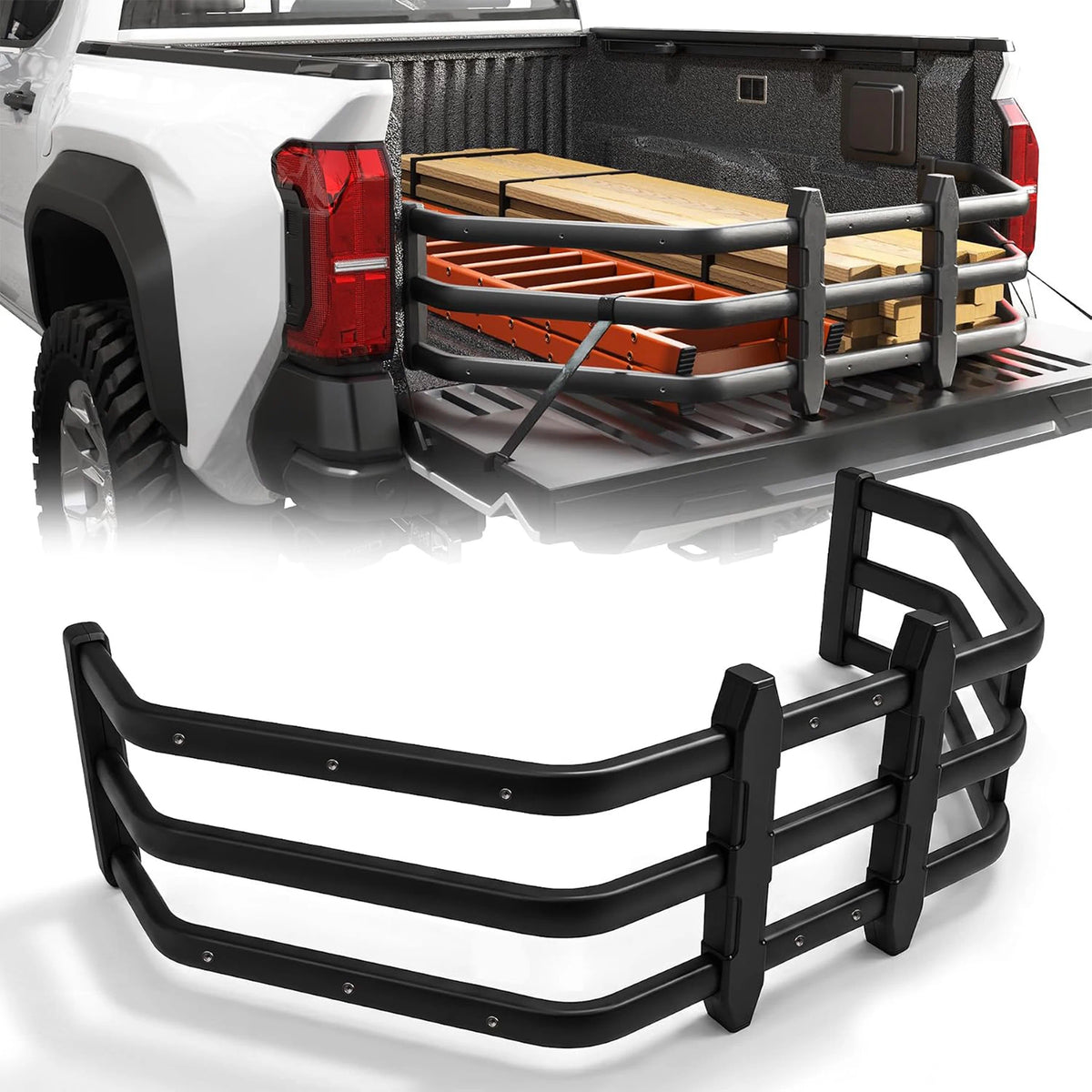 TRUMGETA Toyota Tacoma Bed Extender (2005-2026) - Double Your Cargo Space for Camping, Bikes & Furniture