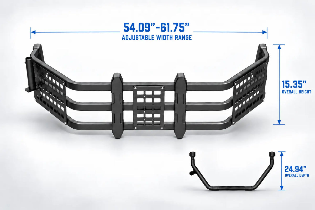 TRUMGETA Ram Truck Bed Extender With Molle Panels for 2019-2026 Ram 1500 Quad Cab/Crew Cab for Lumber, Tools & Adventure